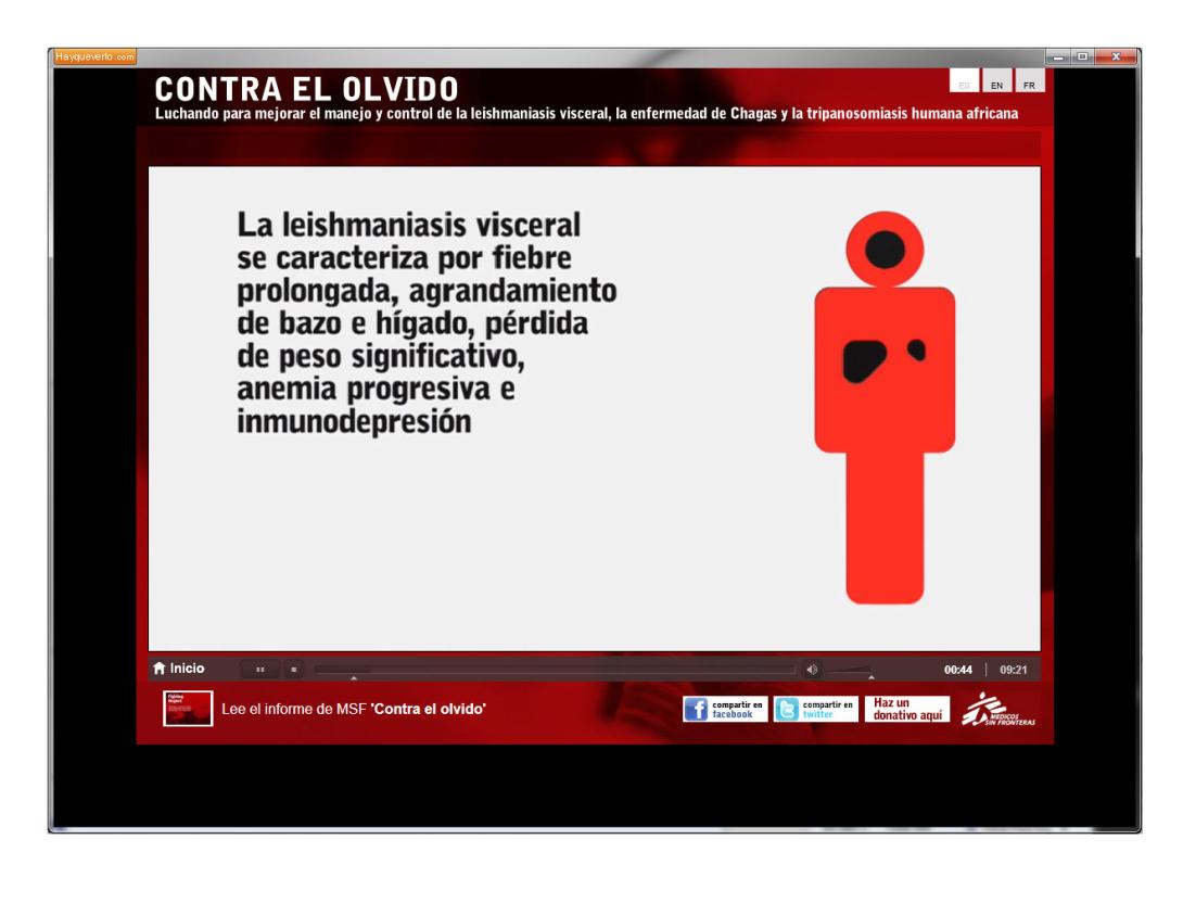 Mini Site MSF "Contra el olvido"